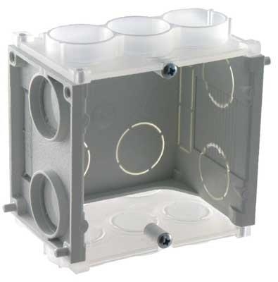 B45 - recessed box 45mm deep with 2 screws