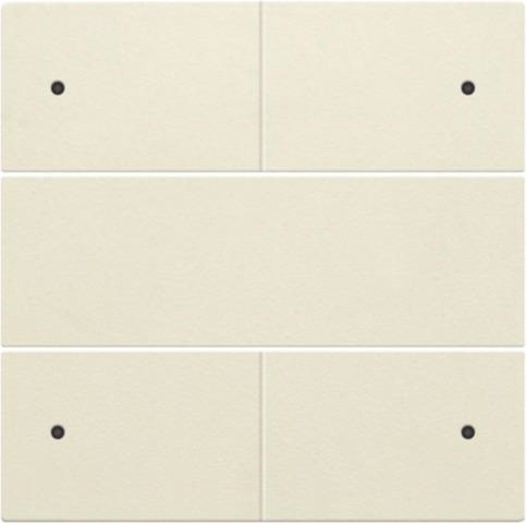 Afwerkingsset voor 4 - voudige potentiaalvrije drukknop 24V met Leds Creme