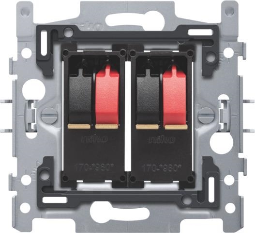 Base for double speaker connection