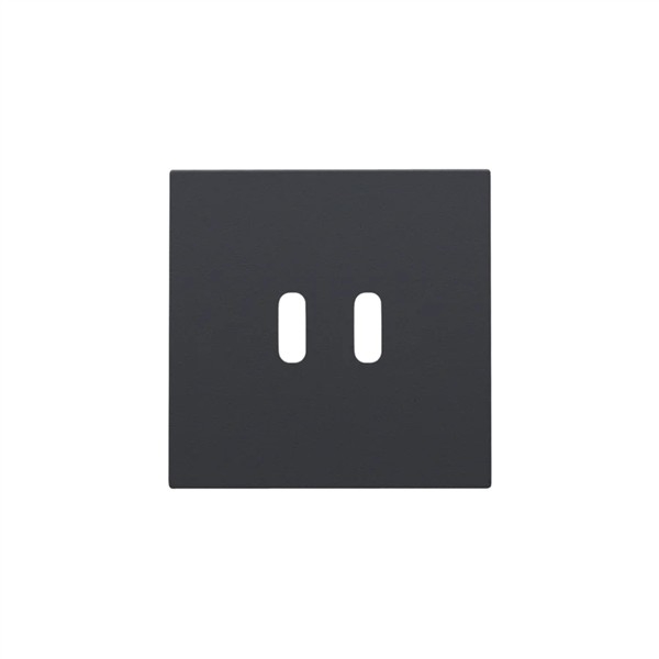 Afwerkingsset voor dubbele smart USB-C-lader Anthracite coated