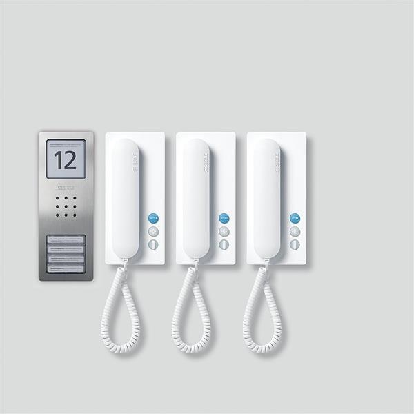 Kit audio Siedle compact Acier inoxydable brossé