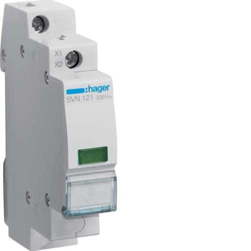 Green indicator light - 1 module