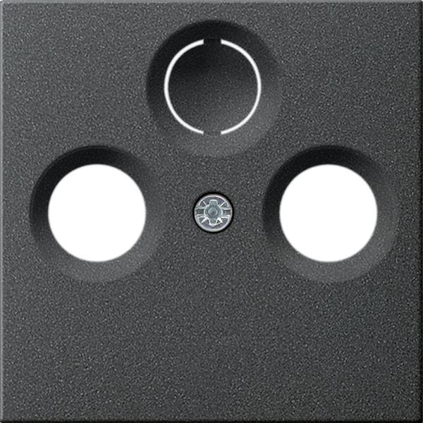 Afdekking antennecontactdoos System 55 Antraciet