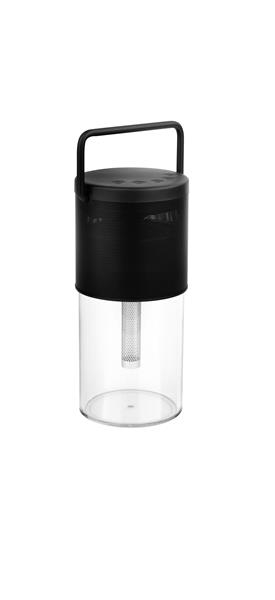 Jam Black Iron & clear ABS Led 5W 10lm 3000K IP20 D: 11 H: 24cm