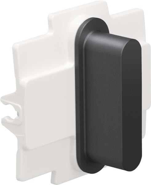 Niko rocker pour des fonctions d'interrupteur simple, Pure Alu Black brushed