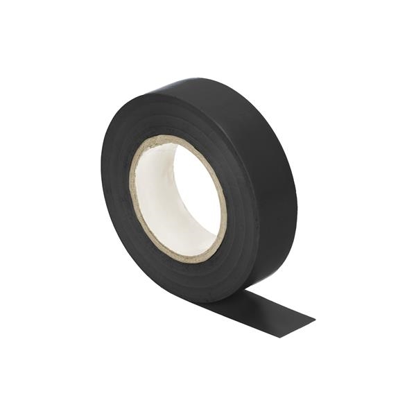 Insulation tape, flame - retardant, Black. 19mm wide, 0.13mm thick, 20m long