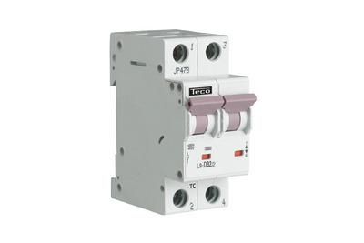 Disjoncteur 2 pôles 32A 10kA courbe C