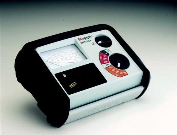Isolatiemeter IP54 250V / 500V / 1000V, 1 Gohm, analoog - digitaal