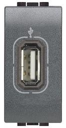 LivingLight - prise Usb 1 module Anthracite