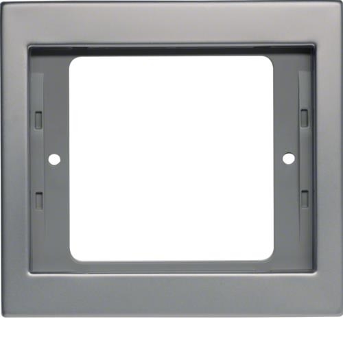 Plaque de recouvrement 1 poste Berker K.5 Inox