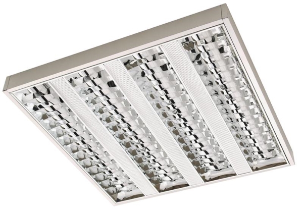 Surface T5 double parabolic louvre 4 x 14W