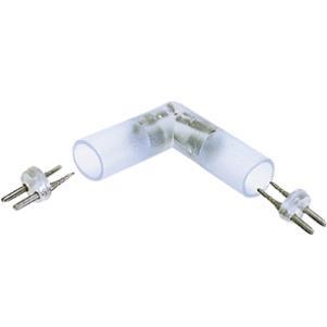 L model koppeling + krimpbuis - voor lichtslang 60.140 tot 60.148 (Led )