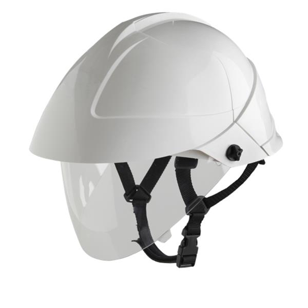 Catu helm met geïntegreerd gezichtsscherm, Wit, 20KV