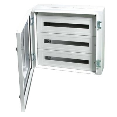 Coffret métallique IP65 120 modules (150mm) porte transparente + KITTT