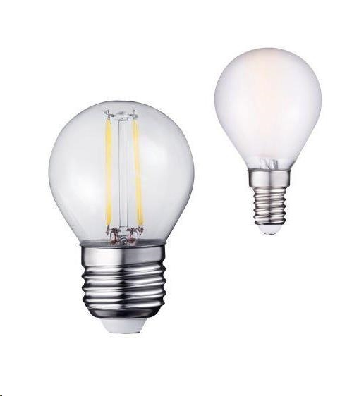 G45 kleine Led filament bol lamp 4W E14 mat 3000K WW niet dimbaar