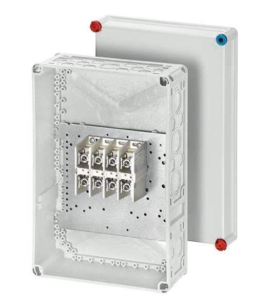 Hensel aftakdoos PC met klemmen 2 x 10 - 95mm² 300 x 450 x 170mm IP65 160A 5.859kg