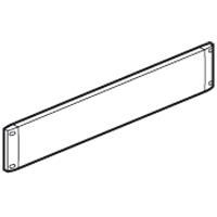 Afsluitplaat metaal 19 2U Zwart