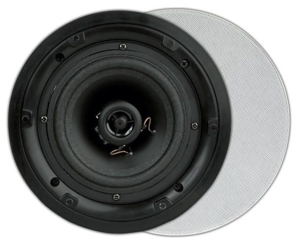 Fl620, Flat, 2 - way inwall loudspeaker, round, 80W, White (2 pieces)