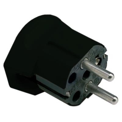 Fiche 2 pôles + T 16A Noire