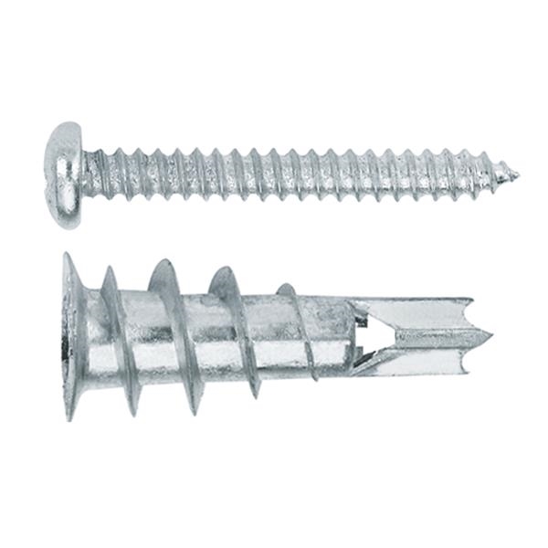 Cheville pour brique creuse et plaques de plâtre cheville Zamak avec vis Din 7981 4,2 x 32 13 x 32