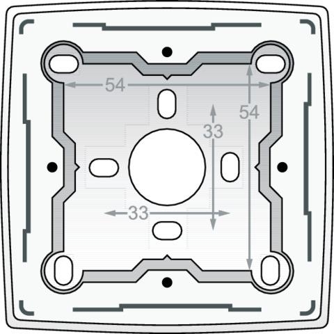 Single surface - mounting box for all flush - mounting devices from the Original series, White
