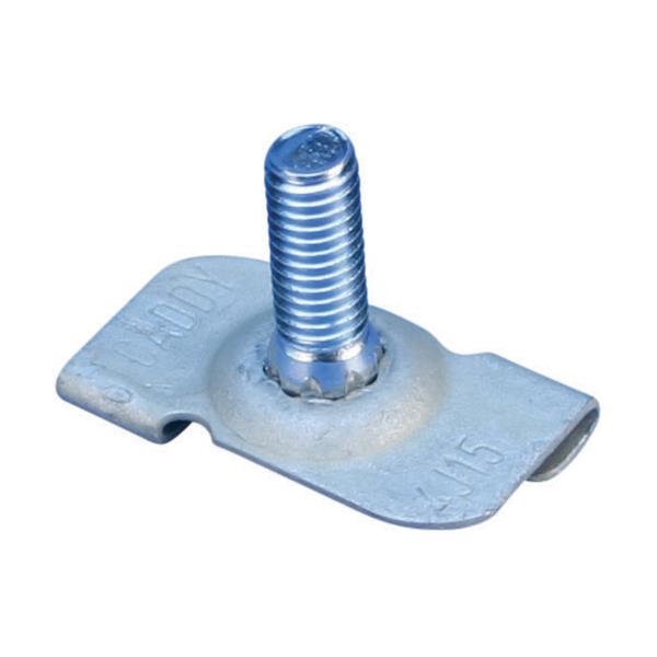 4J15 twist clip with stud, Narrow grid, 15mm T - grid, M6 screw, 16mm screw