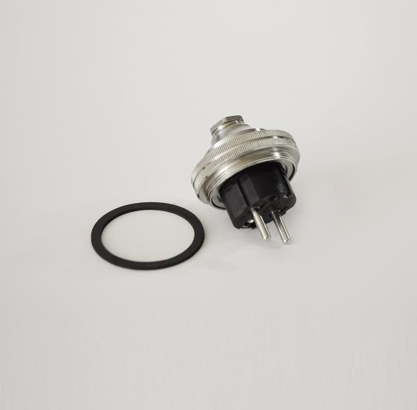 Fiche Inox 2 pôles + T (Ø 52)
