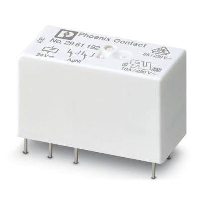 Pluggable miniature relay with power contact, 2 changeover contacts, input voltage 24Vdc