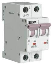 Circuit breaker 2 poles 63A 4.5kA C curve