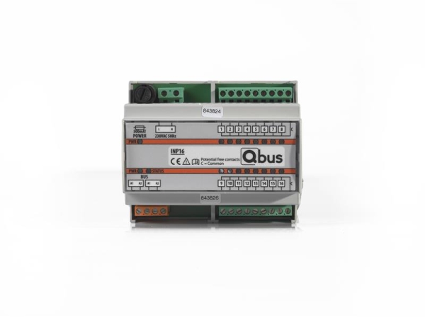 Input module Din rail (16 x external - 0 Volt)