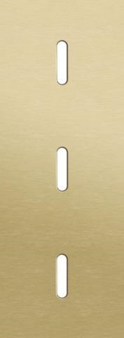 Triple cover plate, vertical 71mm center distance, for three single switching functions, Niko Rocke