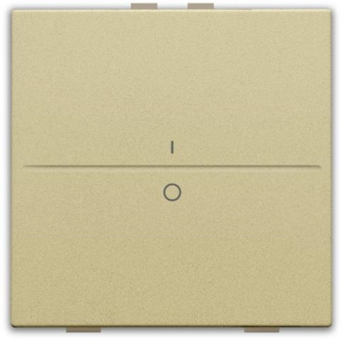 Touche simple avec marquage I et 0 pour interrupteur sans fil ou bouton-poussoir à 2 boutons Alu Gol