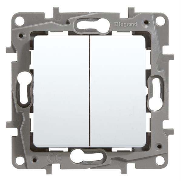 Double push - button 6A claw White