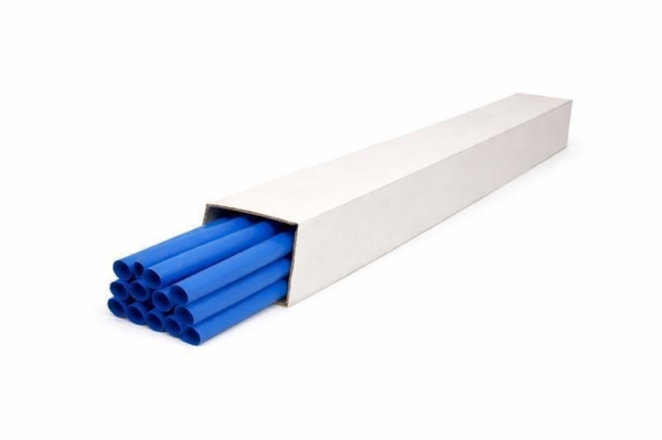 Gaine thermorétractable double paroi avec colle 10,50 - 3,50mm Bleue Lsoh PE en boîte de 16 pièces