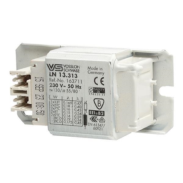 Ballast 1 x 13W 2 x 5W / 6W / 7w / 8W / 9W 230V 50Hz 85 x 75 x 34mm
