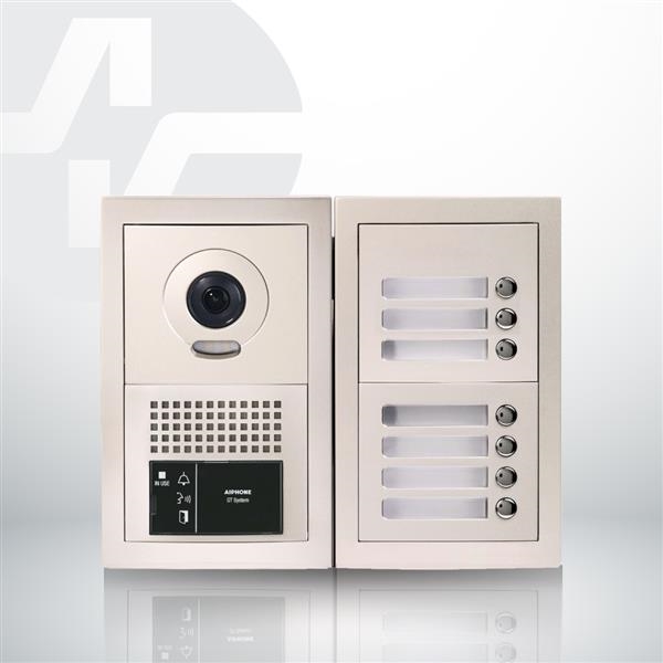 Kit vidéophonie pour 7 appartements préprogrammé - poste extérieur encastré