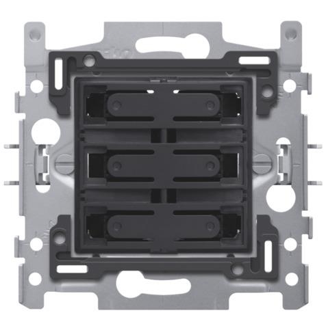 Socle pour sextuple bouton - poussoir libre de potentiel 24V NO