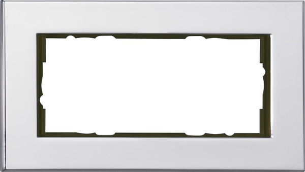 Cadre 2 x sans nervures Gira Esprit Chrome