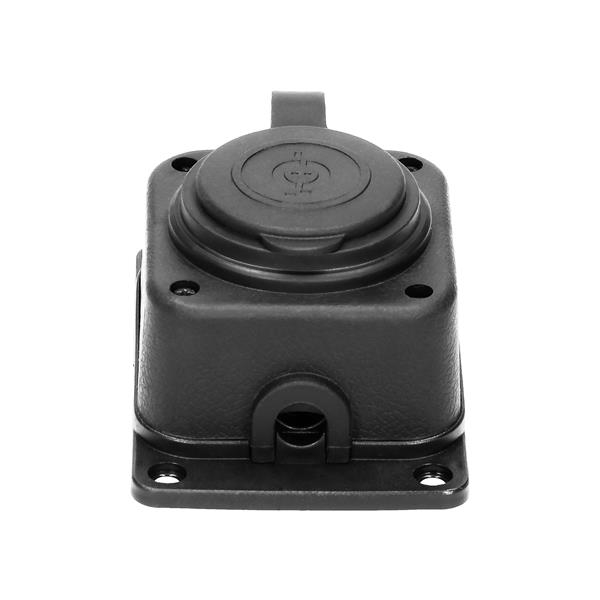 Prolongateur multiprise robuste, caoutchouc, Schuko IP44, 1 prise Schuko, boîtier ignifugé, profil t