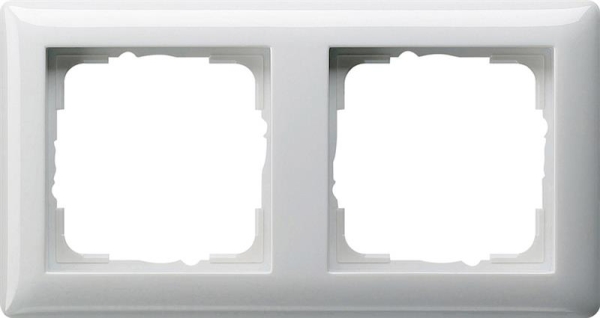 Cadre finition 2 x standard 55 Blanc