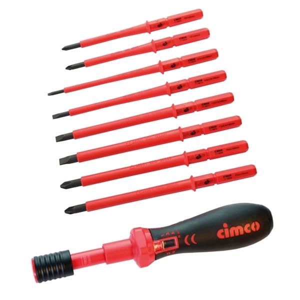 9 piece 1000V torque screwdriver set