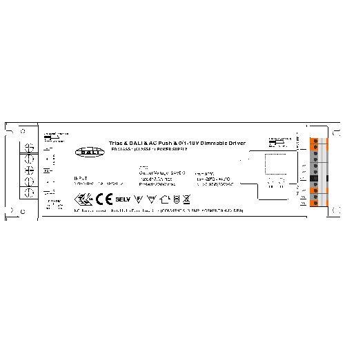 Power supply + PWM 24Vdc 200W Triac / 1 - 10V / Dali / push