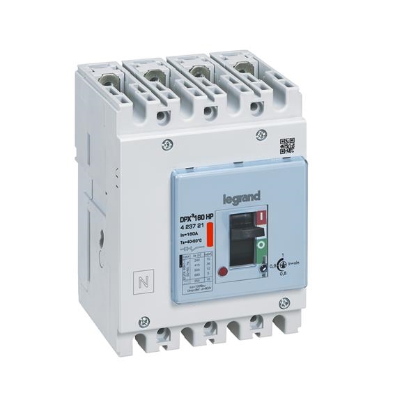 DPX³ 160HP disjoncteur magnéto-thermique 4 pôles 160A 36kA - 400V- version fixe