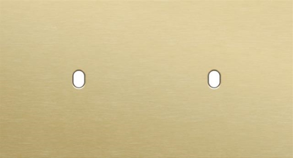 Double cover plate, horizontal 71mm center distance, for two single switching functions, Niko Toggl