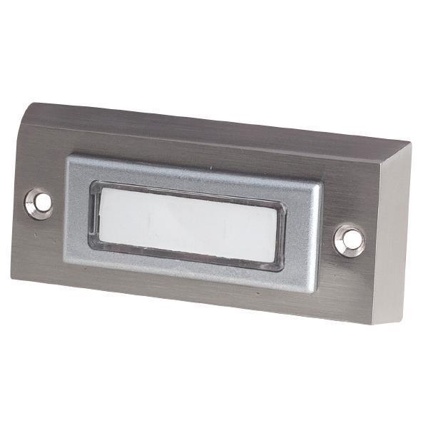 Bouton poussoir de sonnette extérieure avec indicateur pb-07 Acier inoxydable IP44 83,5 x 38,5 x 19m