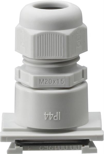Adapter kabelinvoer M20 spatwaterdicht opbouw Grijs