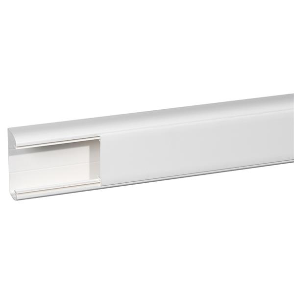 Goulotte DLP design 35 x 80mm Blanc - 2m - couvercle 65mm