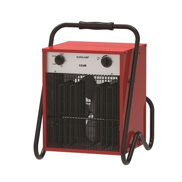 Aérotherme à usage industriel avec thermostat réglable 5.000 - 10.000 - 15.000W IP24