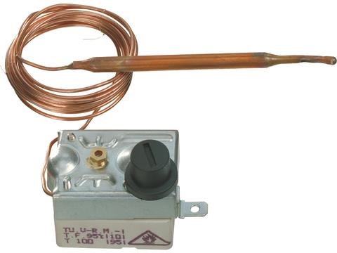 Veiligheidsthermostaat met capillair 105°C 1NC 15A 2m