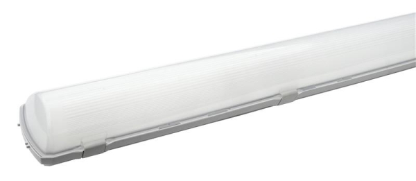 Waterproof luminaire 1 x 150cm for Led tube PMMA diffuser